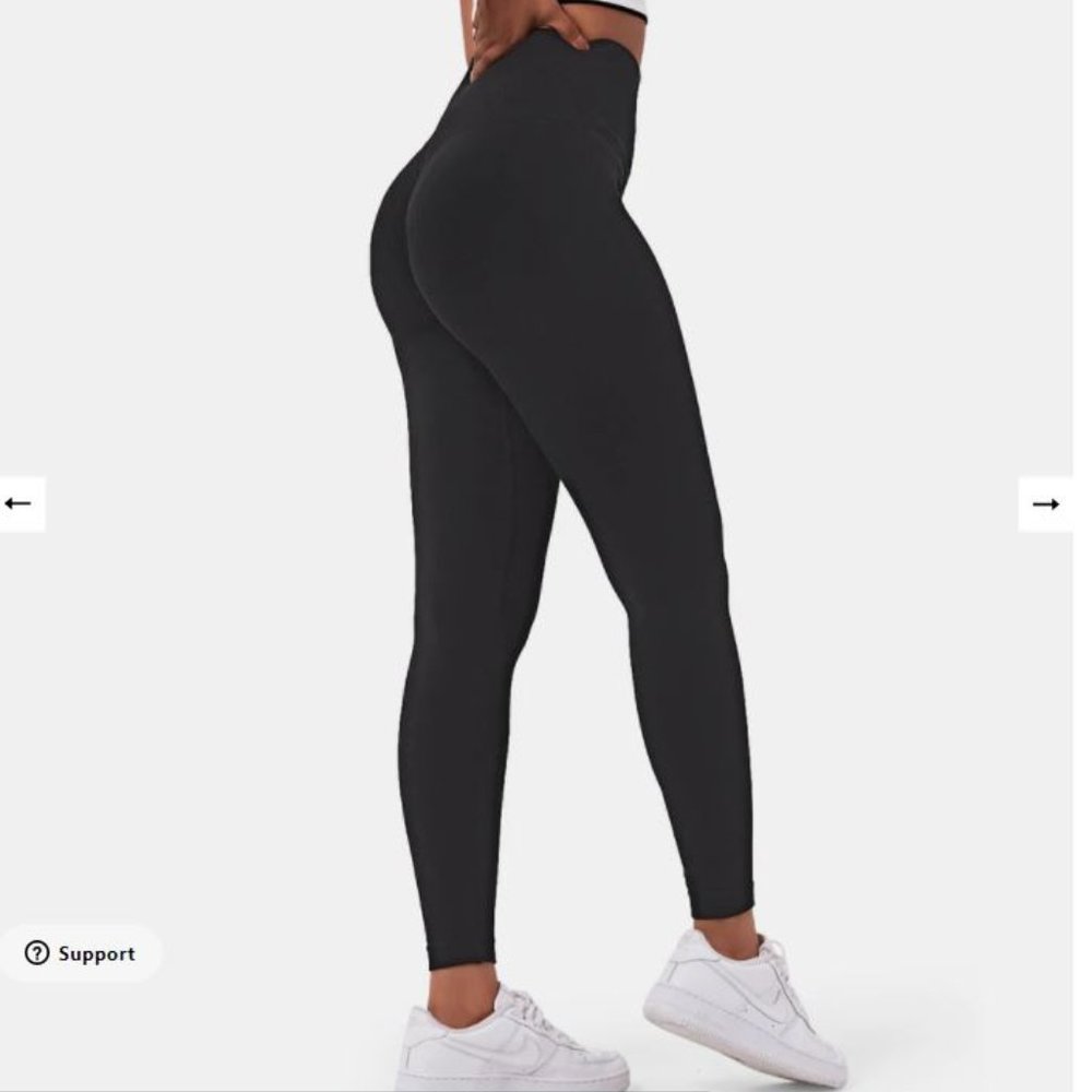 Halara Seamless Flow High Waisted Butt Lifting Leggings - Black - Size S